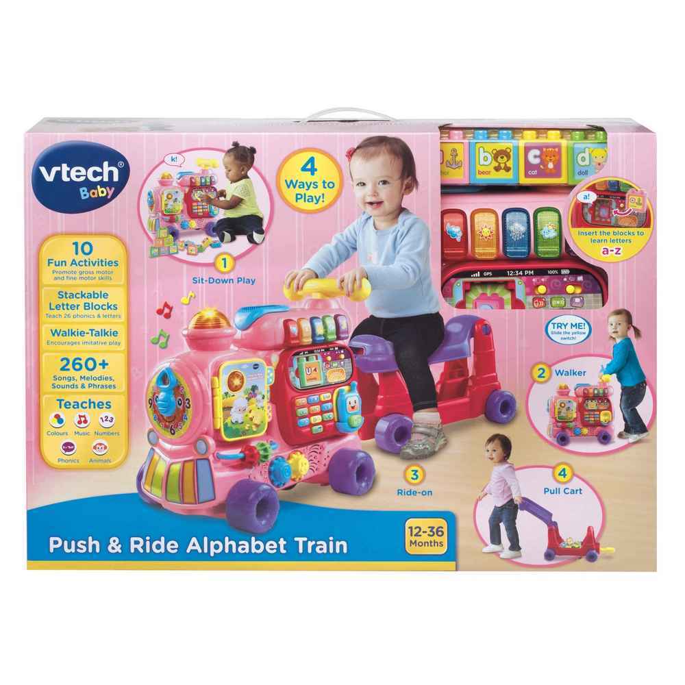 Vtech Baby - Push & Ride Alphabet Train (Pink)