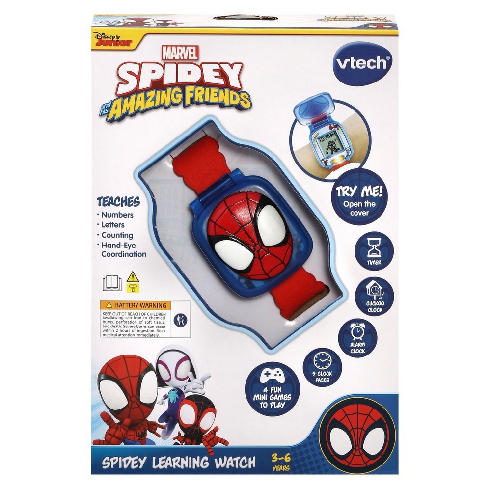 Vtech Marvel Spidey and His Amazing Friends - Spidey Learning Watch