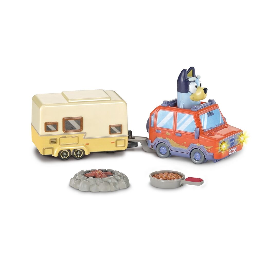 Toot-Toot Drivers Bluey Family Car and Caravan