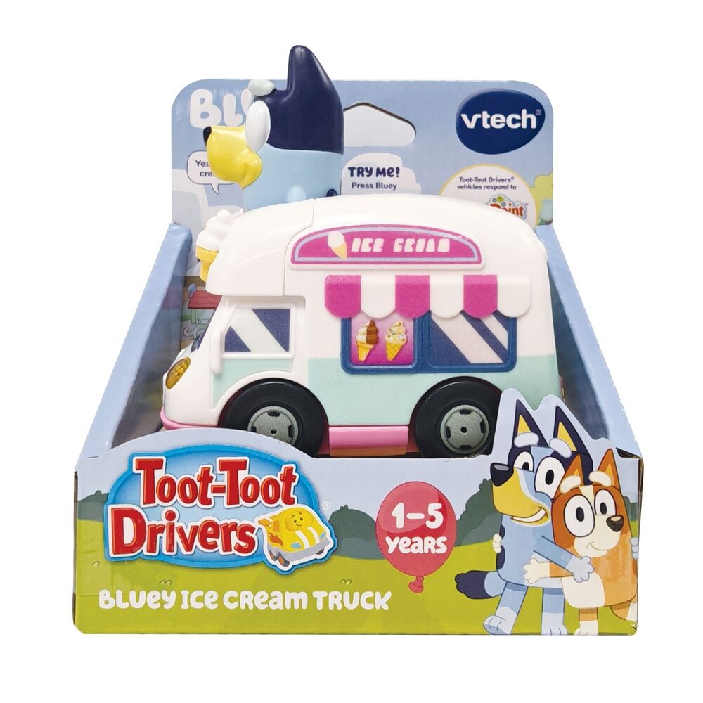 Vtech Toot-Toot Drivers Bluey Vehicle - Bluey Ice Cream Truck