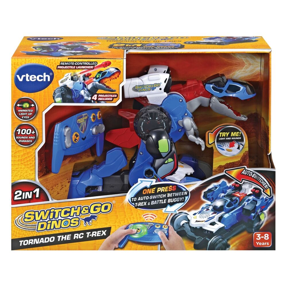 Vtech Switch & Go Dinos Tornado the RC T-Rex