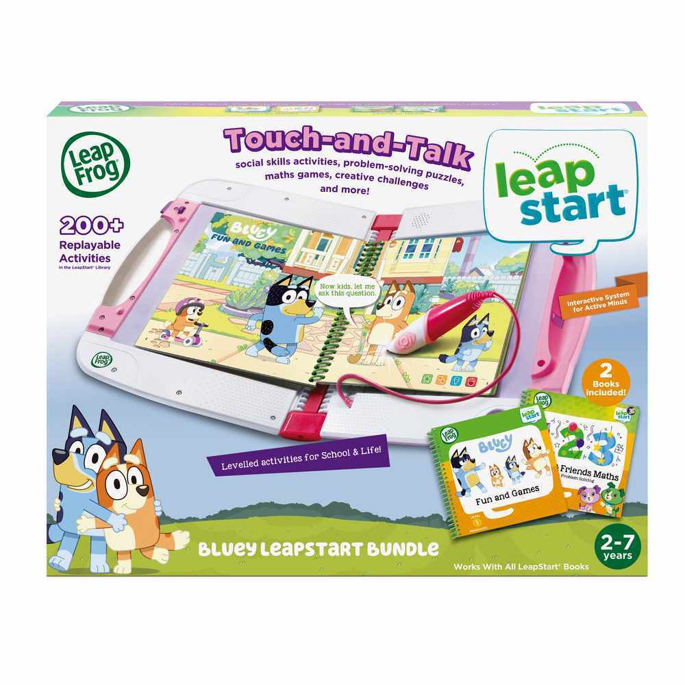 LeapFrog Touch and Talk - Bluey Leapstart Bundle (Pink)