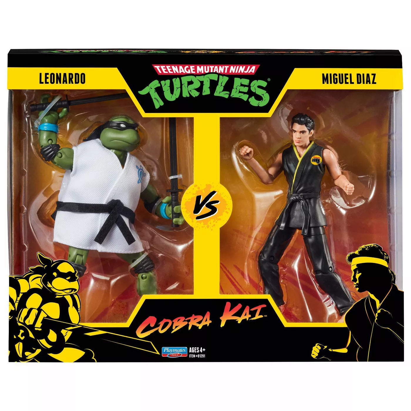 TMNT vs Cobra Kai 2 Pack - Leonardo vs Miguel Diaz