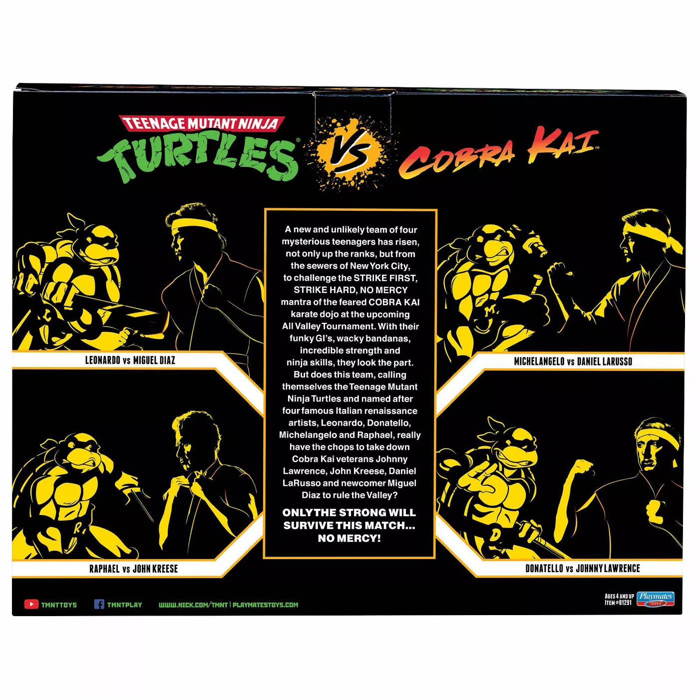 TMNT vs Cobra Kai 2 Pack - Leonardo vs Miguel Diaz