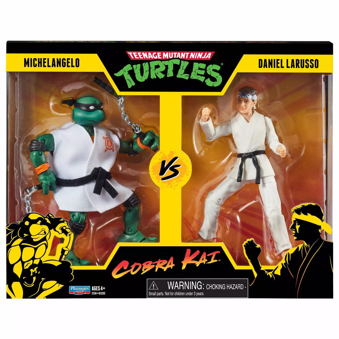 TMNT vs Cobra Kai 2 Pack - Michelangelo vs Daniel Laruso