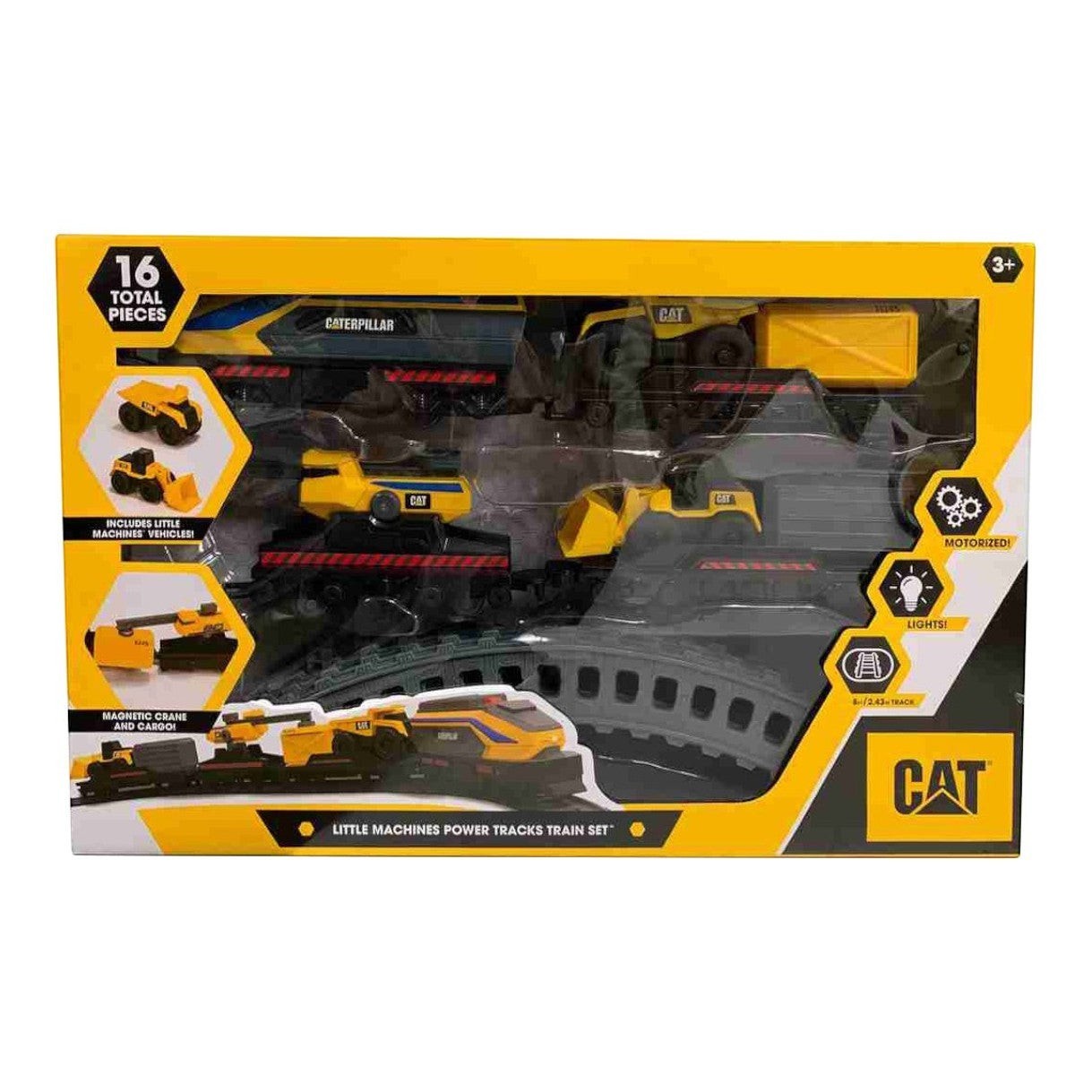 CAT Little Machines Power Tracks Train Set