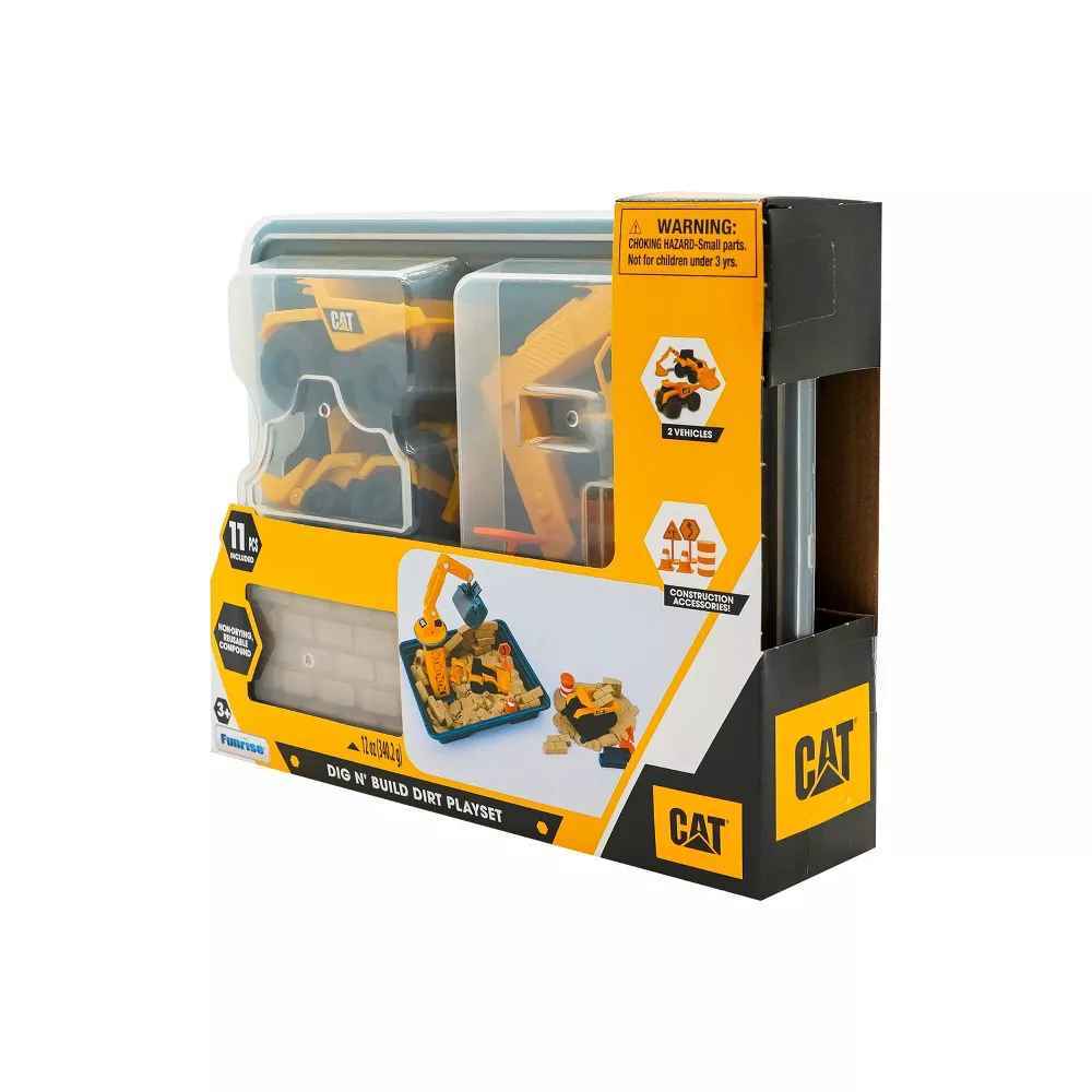 CAT - Dig N Build Dirt Playset 340g