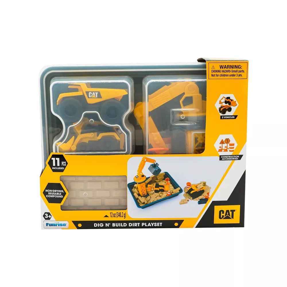 CAT - Dig N Build Dirt Playset 340g