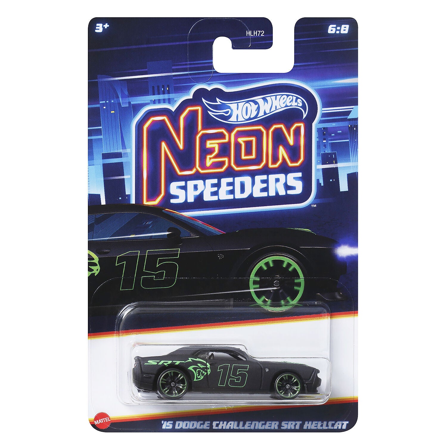 Hot Wheels Neon Speeders 15 Dodge Challenger SRT Hellcat
