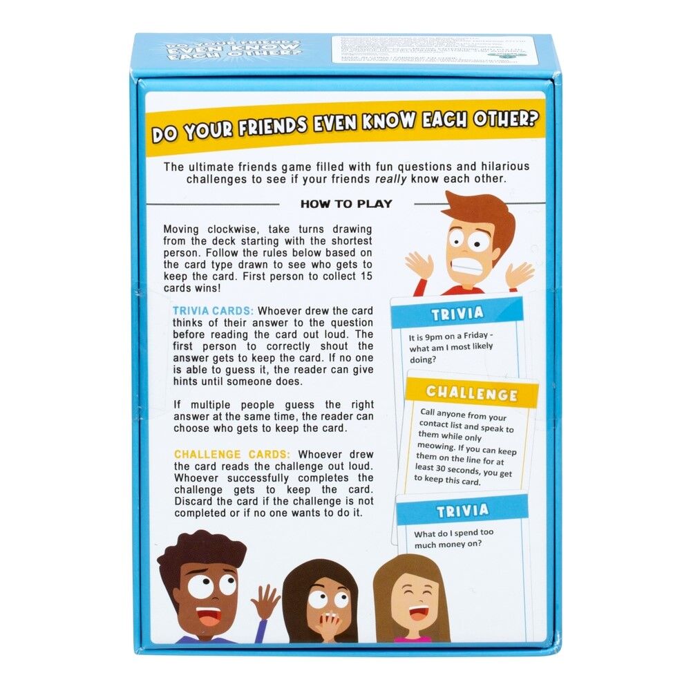 "Do Your Friends Even Know Each Other" Game