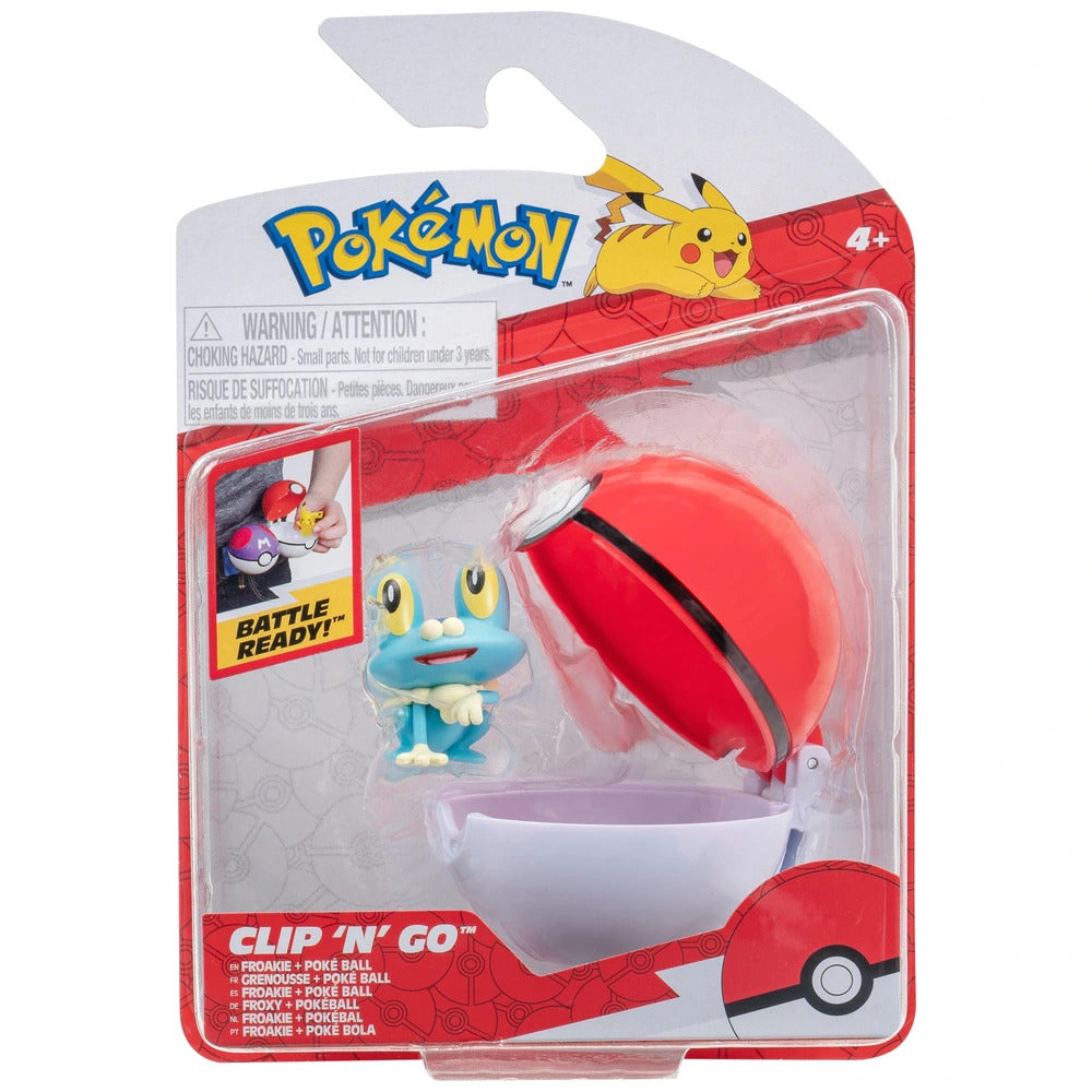 Pokemon Clip N Go - Froakie + Poke Ball