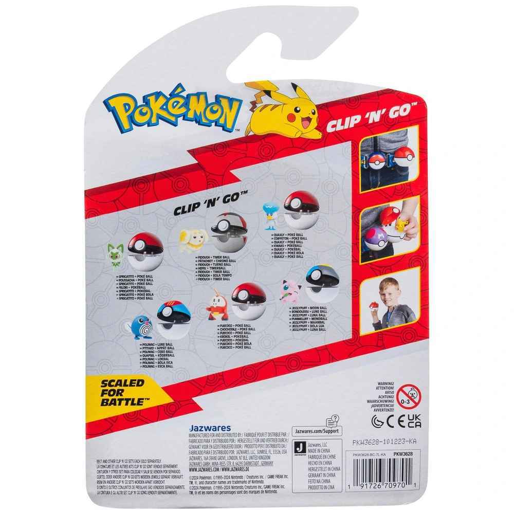 Pokemon Clip N Go Fuecoco Poke Ball