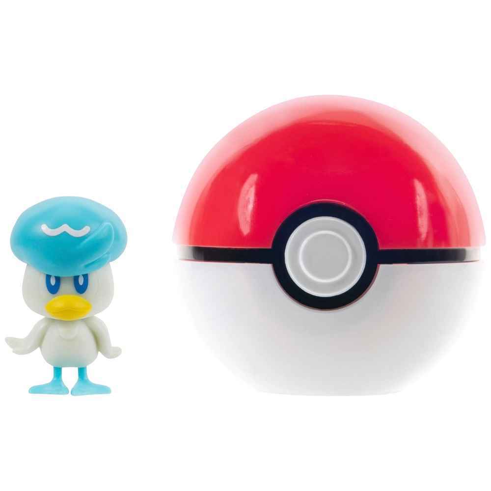 Pokemon Clip N Go - Quaxly + Poke Ball