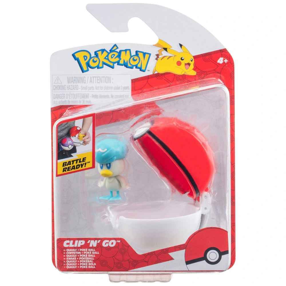 Pokemon Clip N Go - Quaxly + Poke Ball