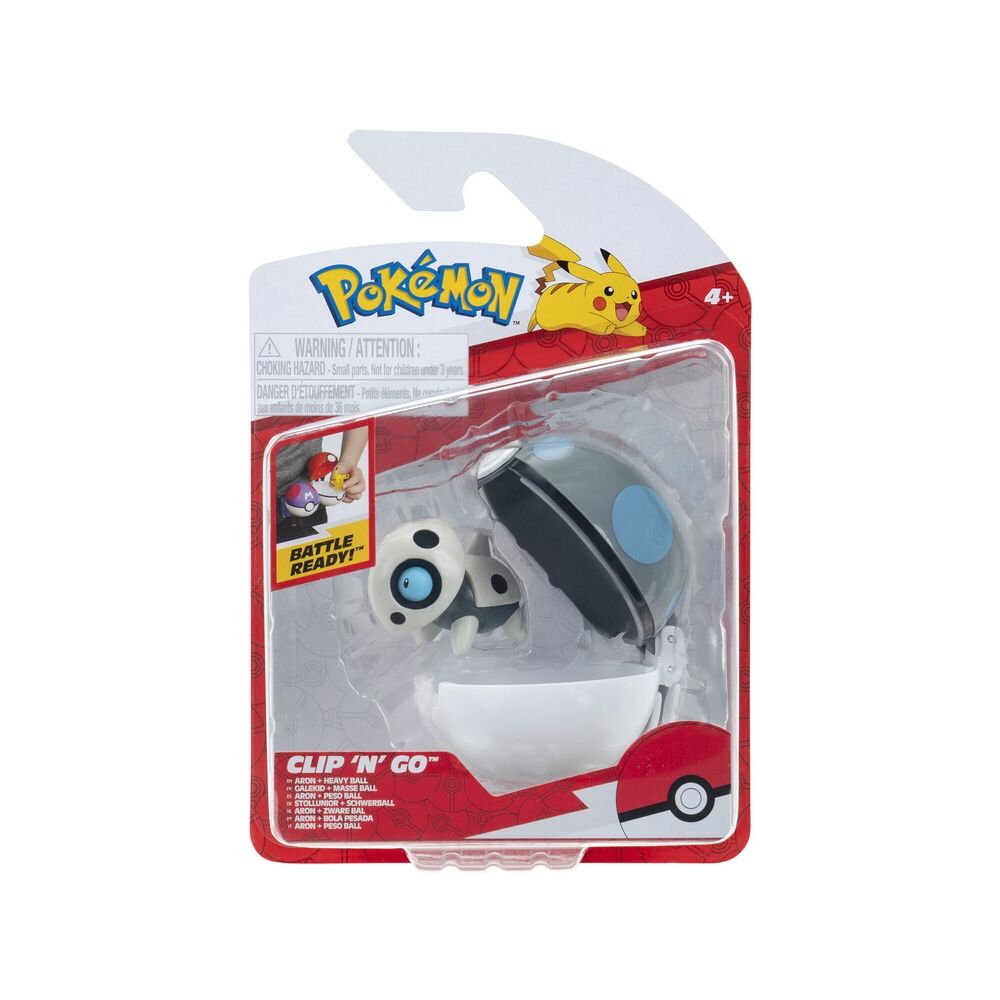 Pokemon Clip 'N' Go Aron + Heavy Ball