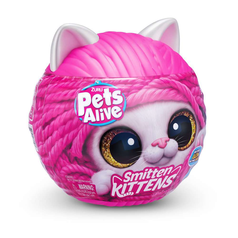 Pets Alive Smitten Kittens Serie 2 – Interaktives Plüschkätzchen, 10+ Geräusche, Mit Milchflasche, Für Kinder Ab 3