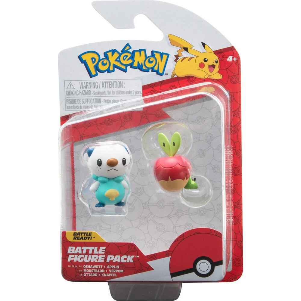 Pokemon Battle Figure - Oshawott + Applin