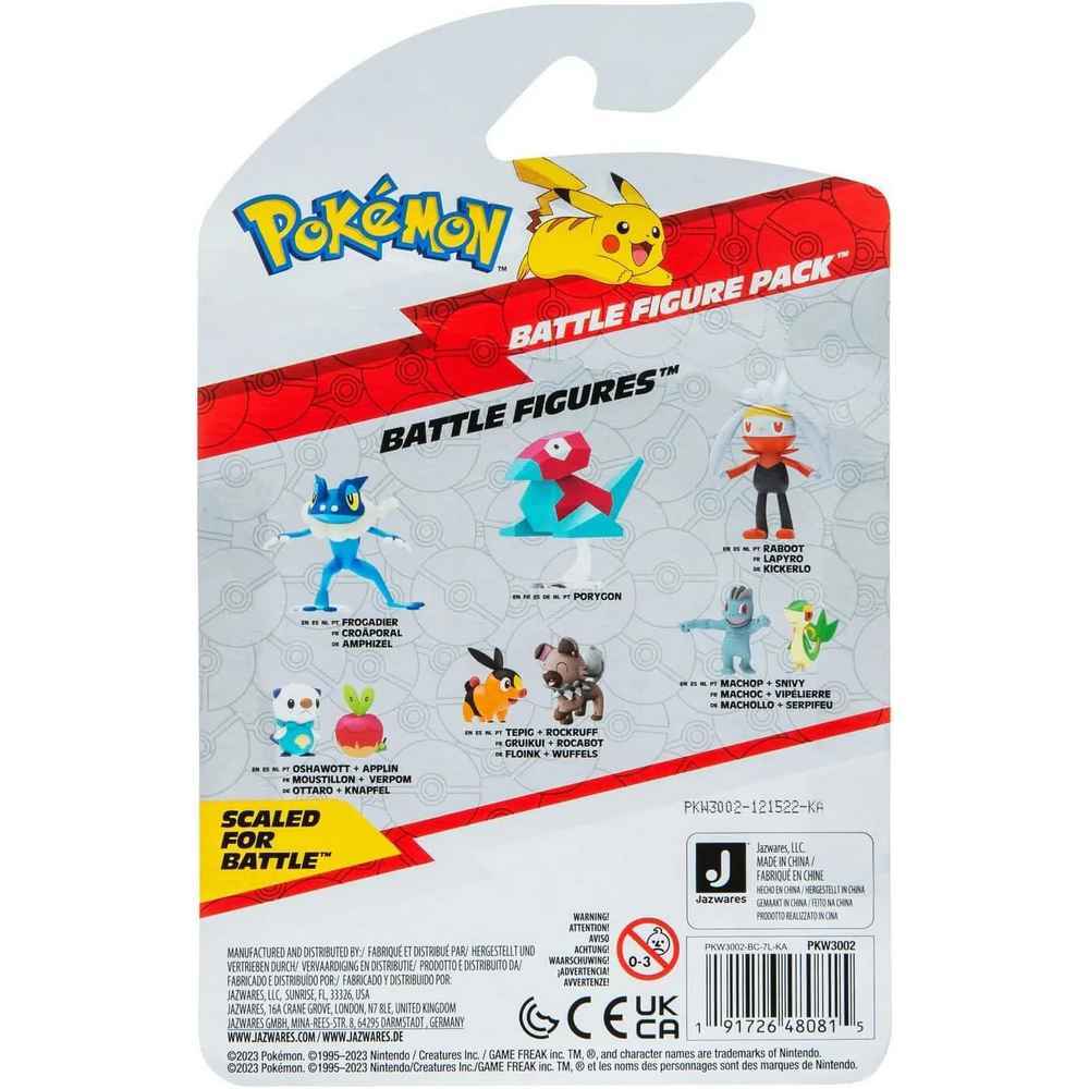 Pokemon Battle Figure - Machop + Snivy