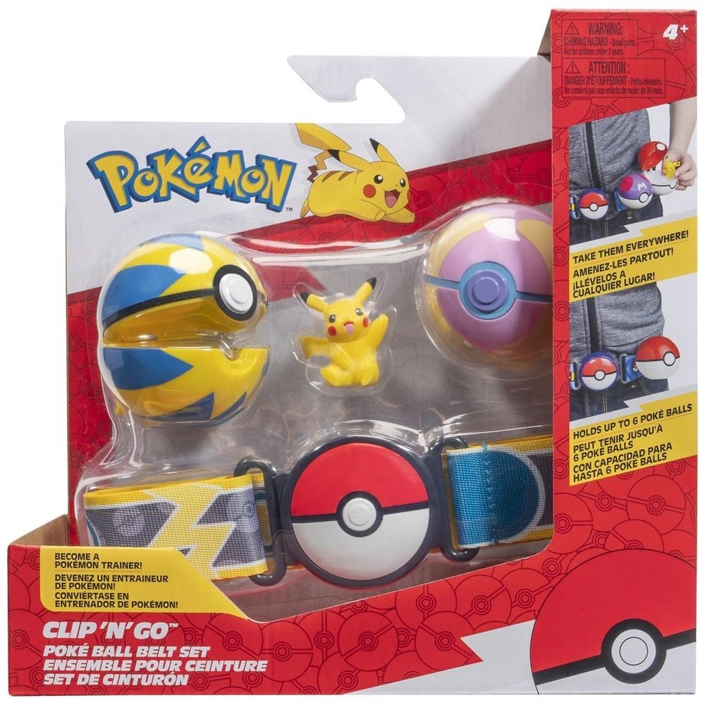 Pokemon Clip 'N' Go Poke Ball Belt Set Pikachu