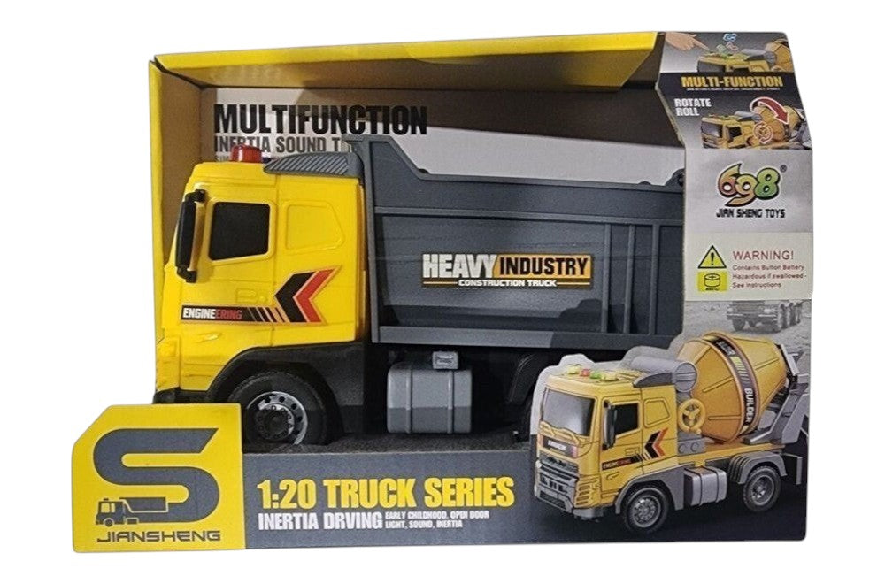 Construction Vehicles 18cm with Light & Sounds Dump Truck