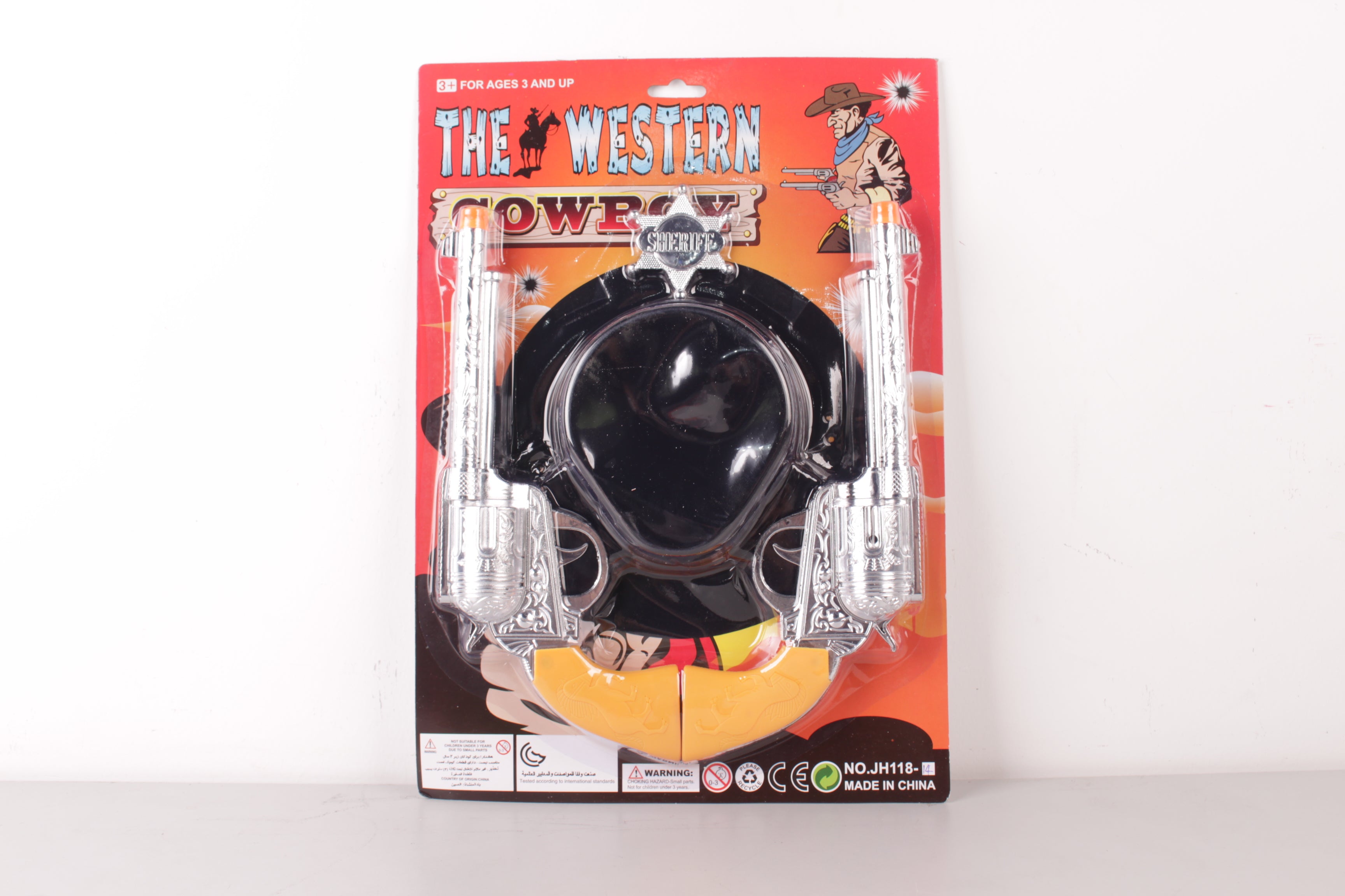 Cowboy Gun Set with Hats