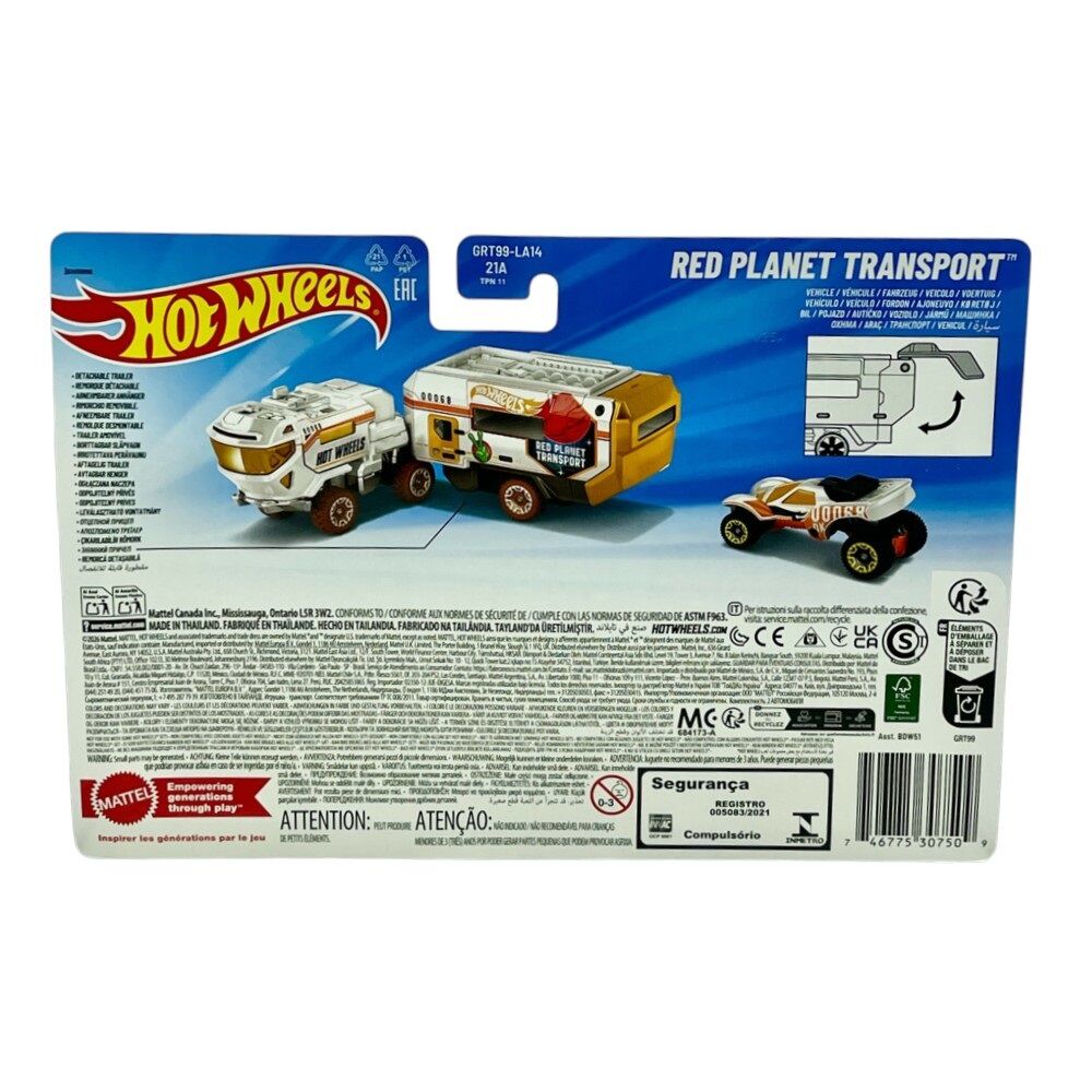 Hot Wheels Super Rigs Red Planet Transport