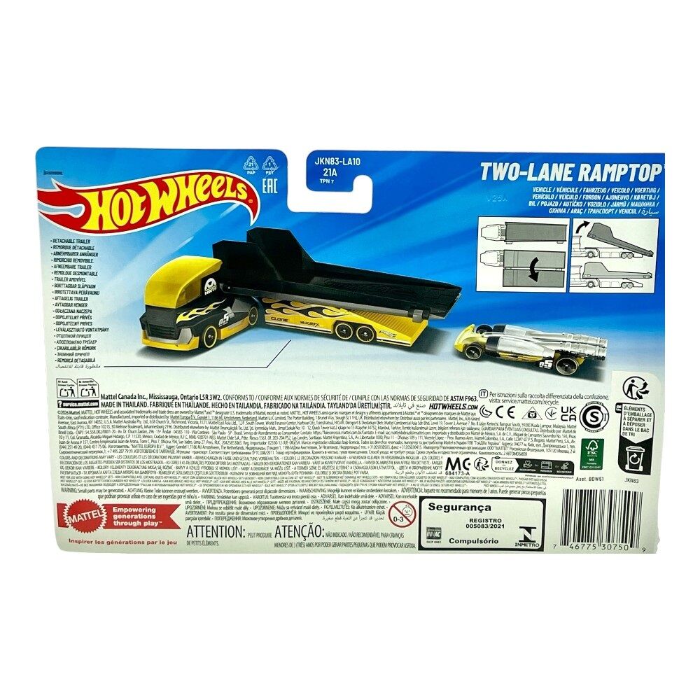 Hot Wheels Super Rigs Two-Lane Ramptop