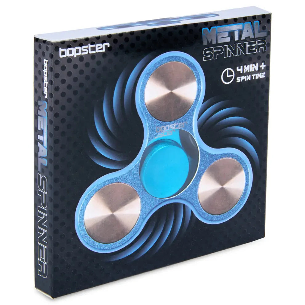 Bopster - Metal Fidget Spinner Blue