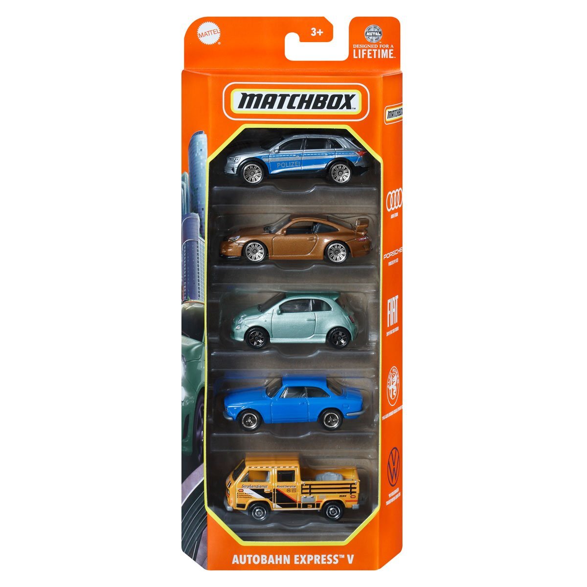 Matchbox 5 Pack Vehicles - Autobahn Express V