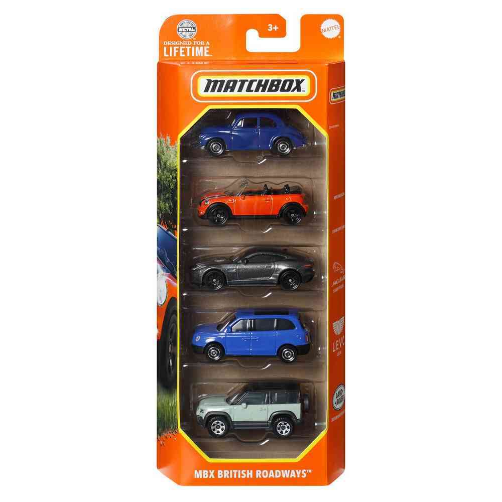 Matchbox 5 Pack Vehicles - MBX British Roadways