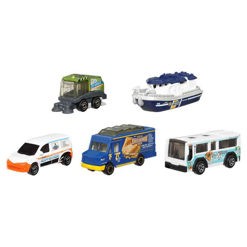 Matchbox 5 Pack Vehicles - MBX City Drivers IV