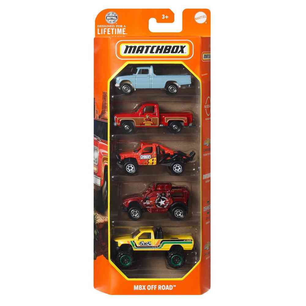 Matchbox 5 Pack Vehicles - MBX Off Road