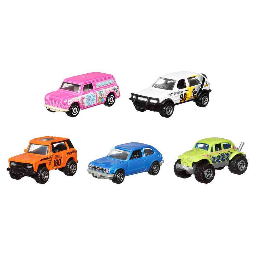 Matchbox 5 Pack Vehicles - MBX Retro