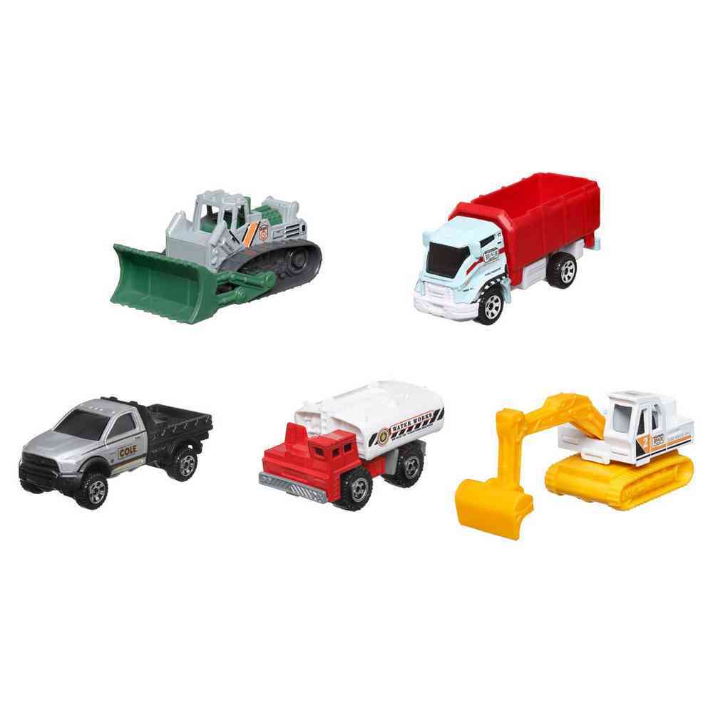 Matchbox 5 Pack Vehicles - MBX Construction III