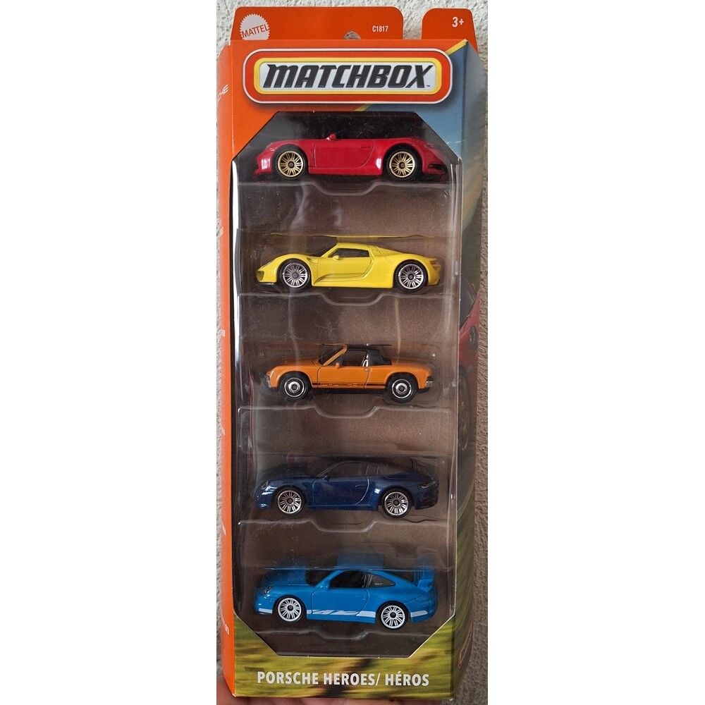 Matchbox Cars 5 Pack - Porsche Heros