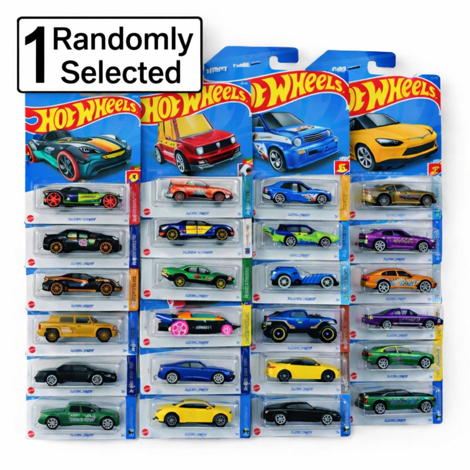 Hot Wheels Diecast 1:64 Basic Car Randomly Selected
