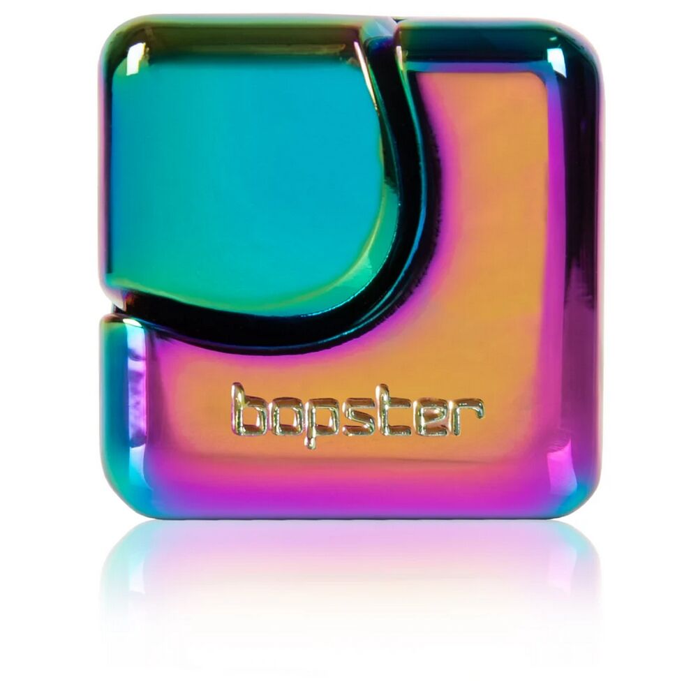 Bopster Fidget Cube Spinner - Multicolour Metallic