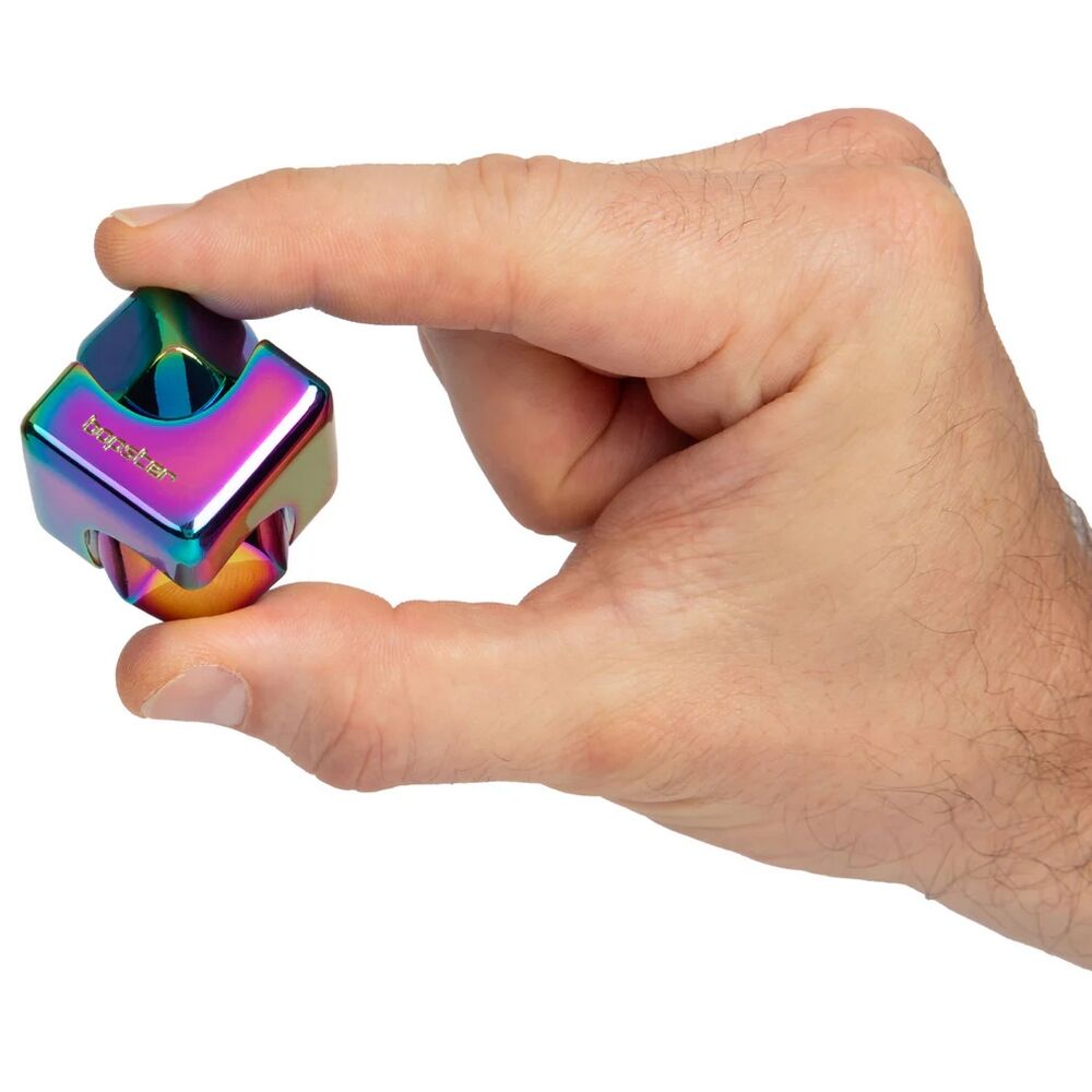 Bopster Fidget Cube Spinner - Multicolour Metallic