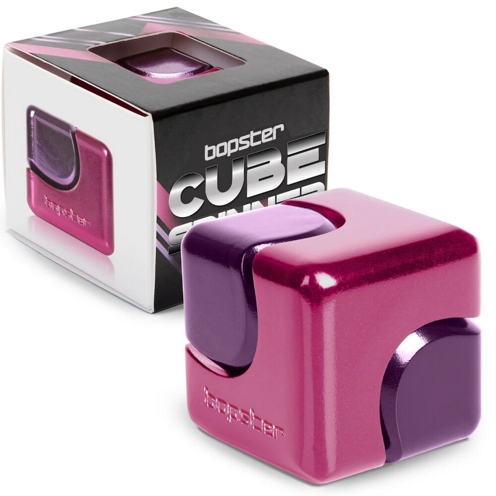 Bopster Fidget Cube Spinner - Pink & Purple