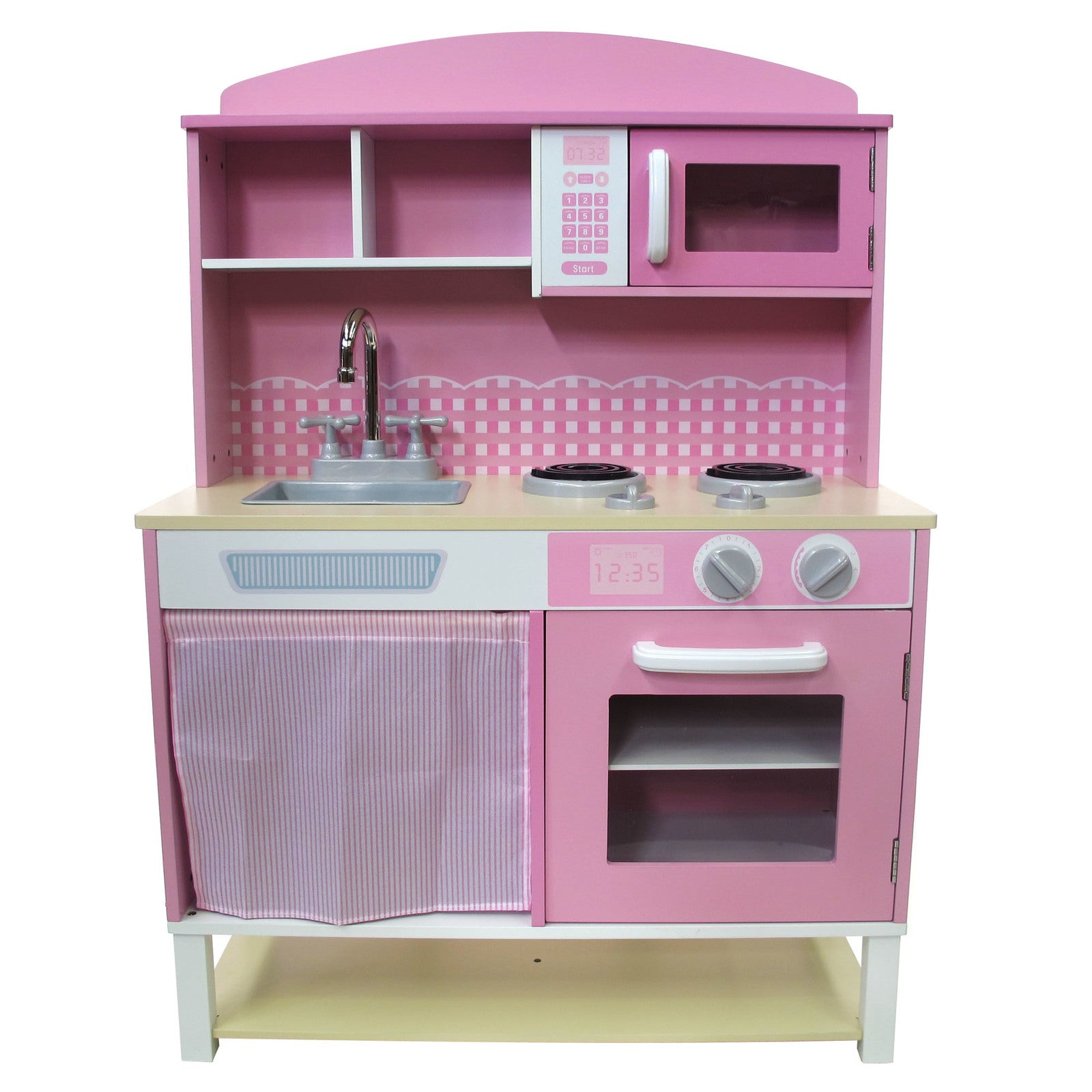 Wooden Play Kitchen - Pink Hampton