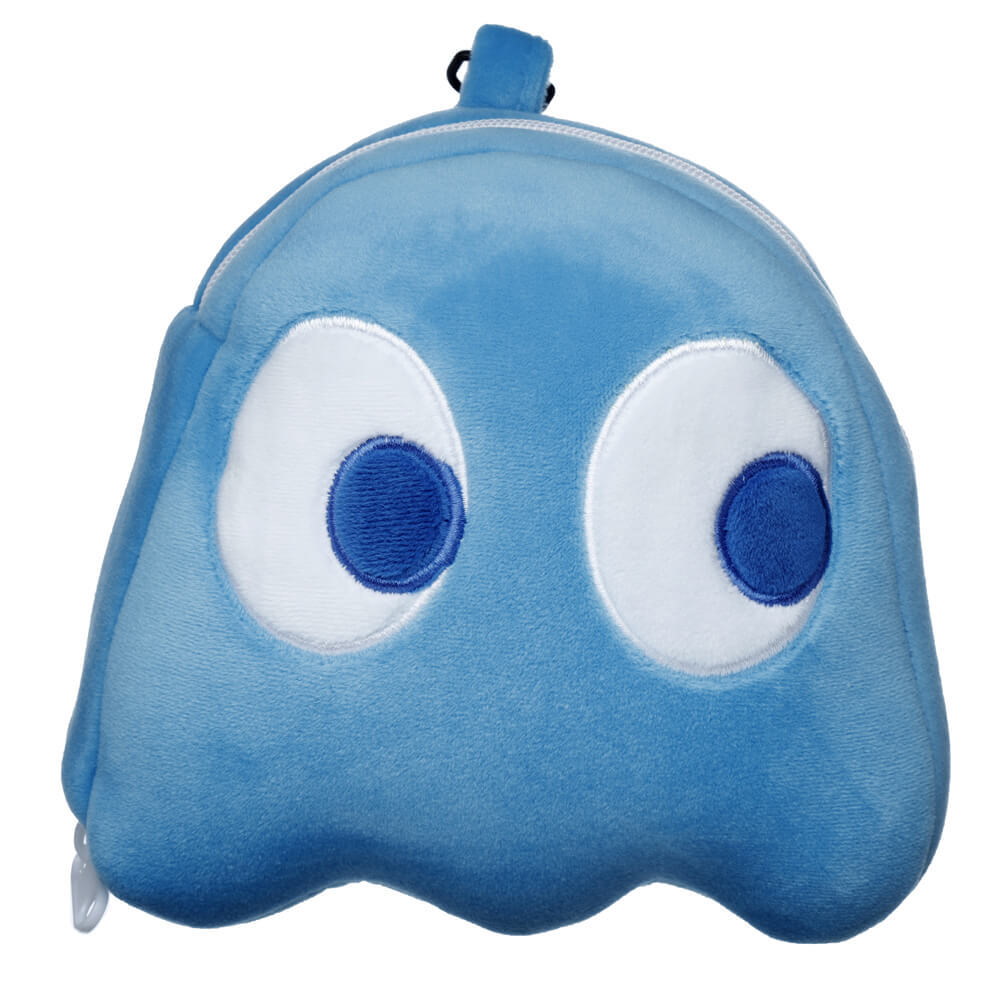 Relaxeazzz Travel Pillow & Eye Mask Set - Pac Man Blue Ghost
