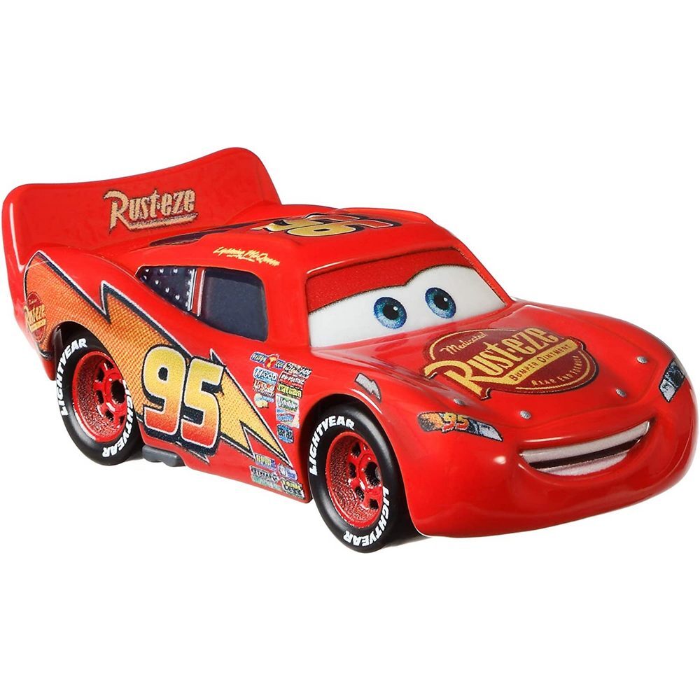 Disney Pixar Cars 1:55 - Lightning McQueen with Rusteze Sign