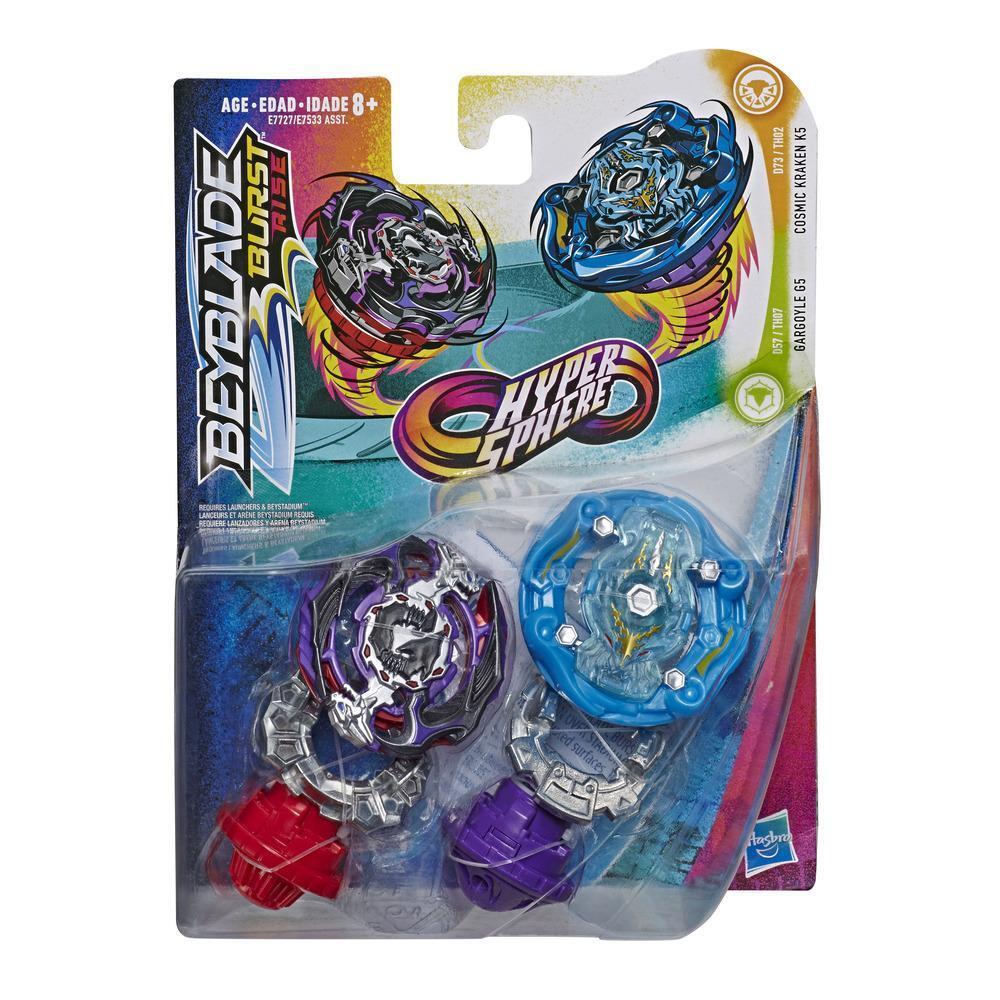 Beyblade Burst Rise Hypersphere Dual Pack  - Cosmic Kraken K5 & Gargoyle G5