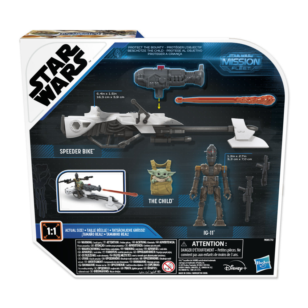 Star Wars Mission Fleet - IG 11 & The Child Speeder Bike