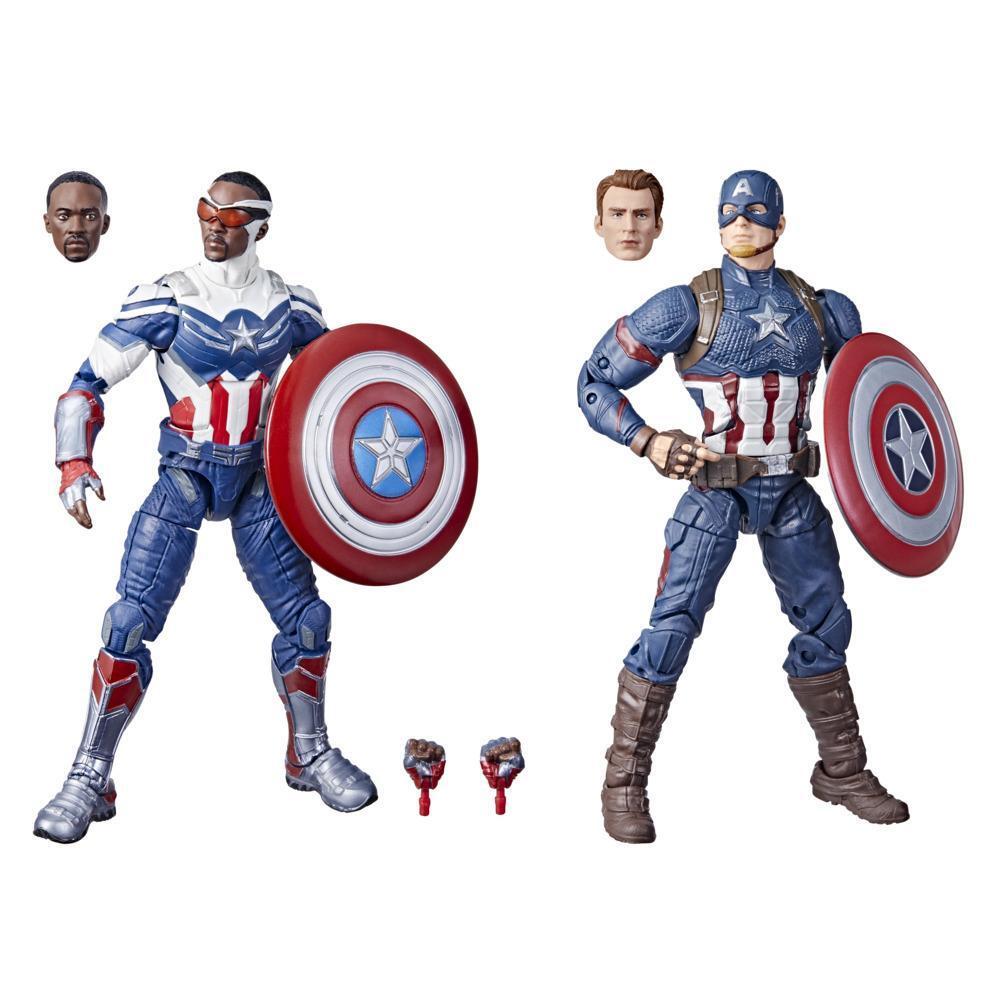 Marvel Legends Series Figures 2 Pack - Captain America Steve Rogers Sam Wilson