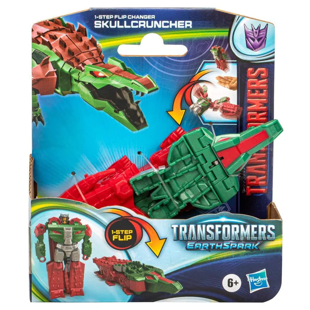 Transformers EarthSpark 1 Step Flip Changer - Skullcruncher