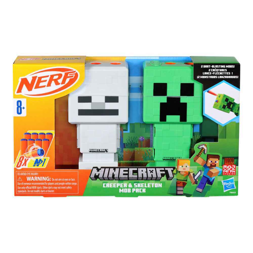 Nerf Minecraft - Creeper & Skeleton Mob Pack