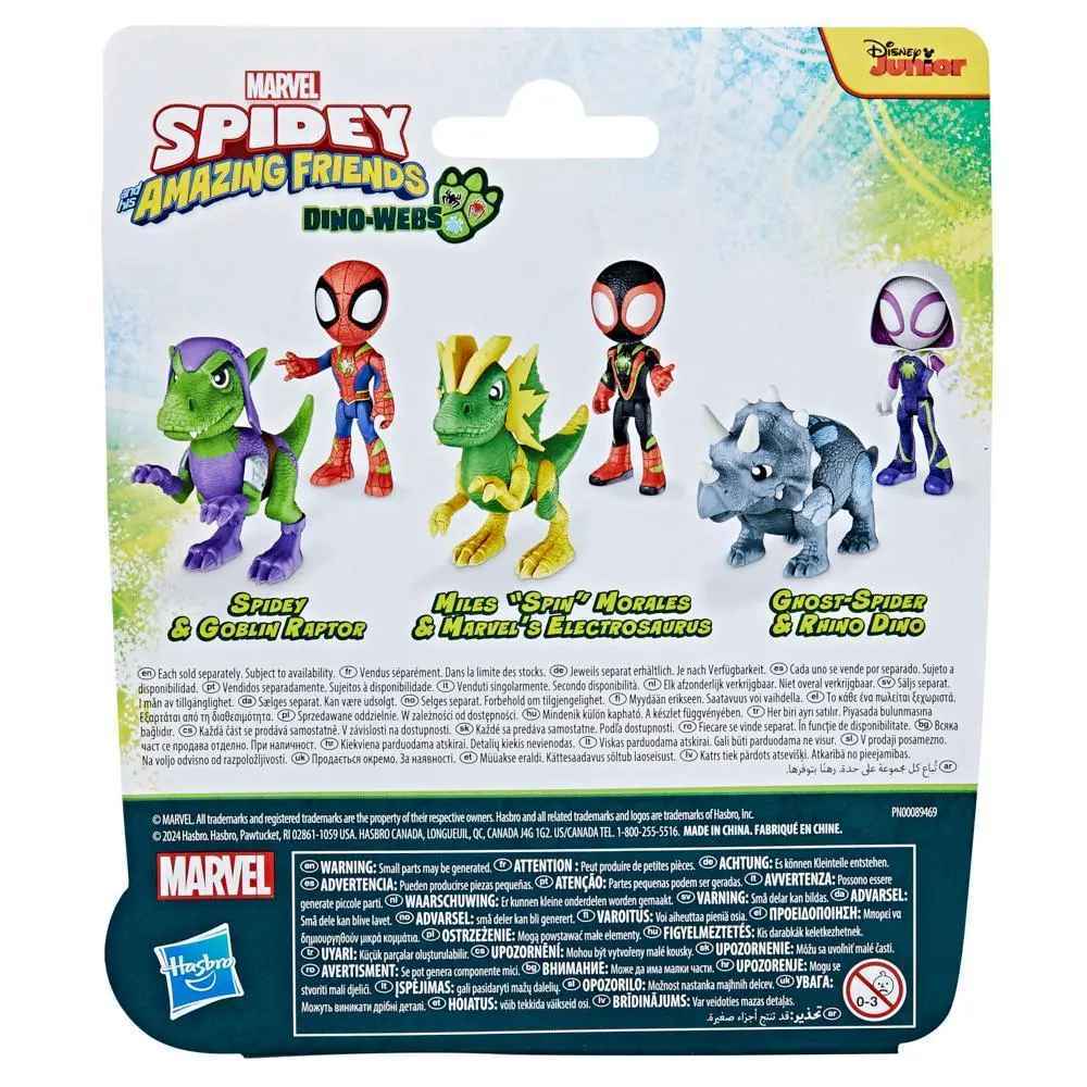 Marvel Spidey and His Amazing Friends Dino-Webs - Spidey & Goblin Raptor