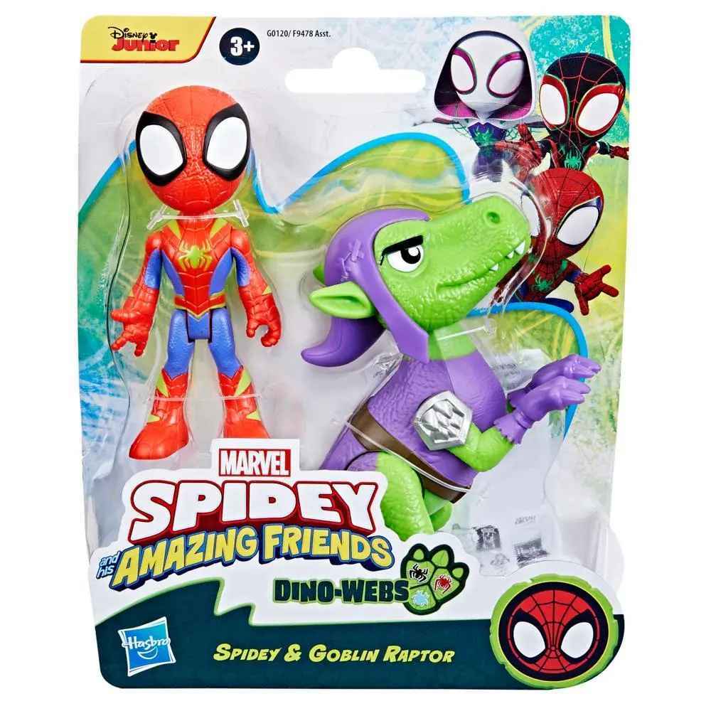 Marvel Spidey and His Amazing Friends Dino-Webs - Spidey & Goblin Raptor