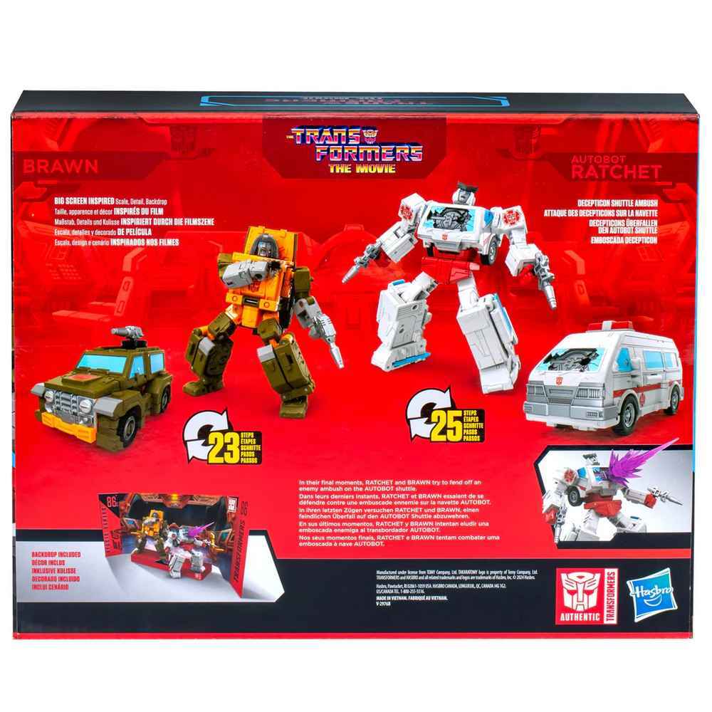 Transformers Studio Series Deluxe Class 2 Pack - 86 27 Brawn & 86 28 Autobot Ratchet